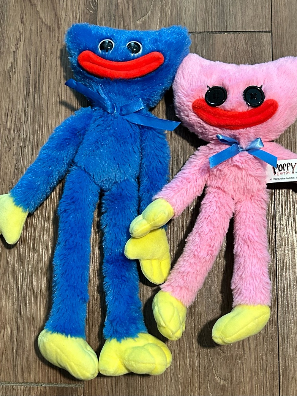Poppy Playtime Huggy Wuggy Kissy Missy Scary 10” Blue Pink Plush 2022